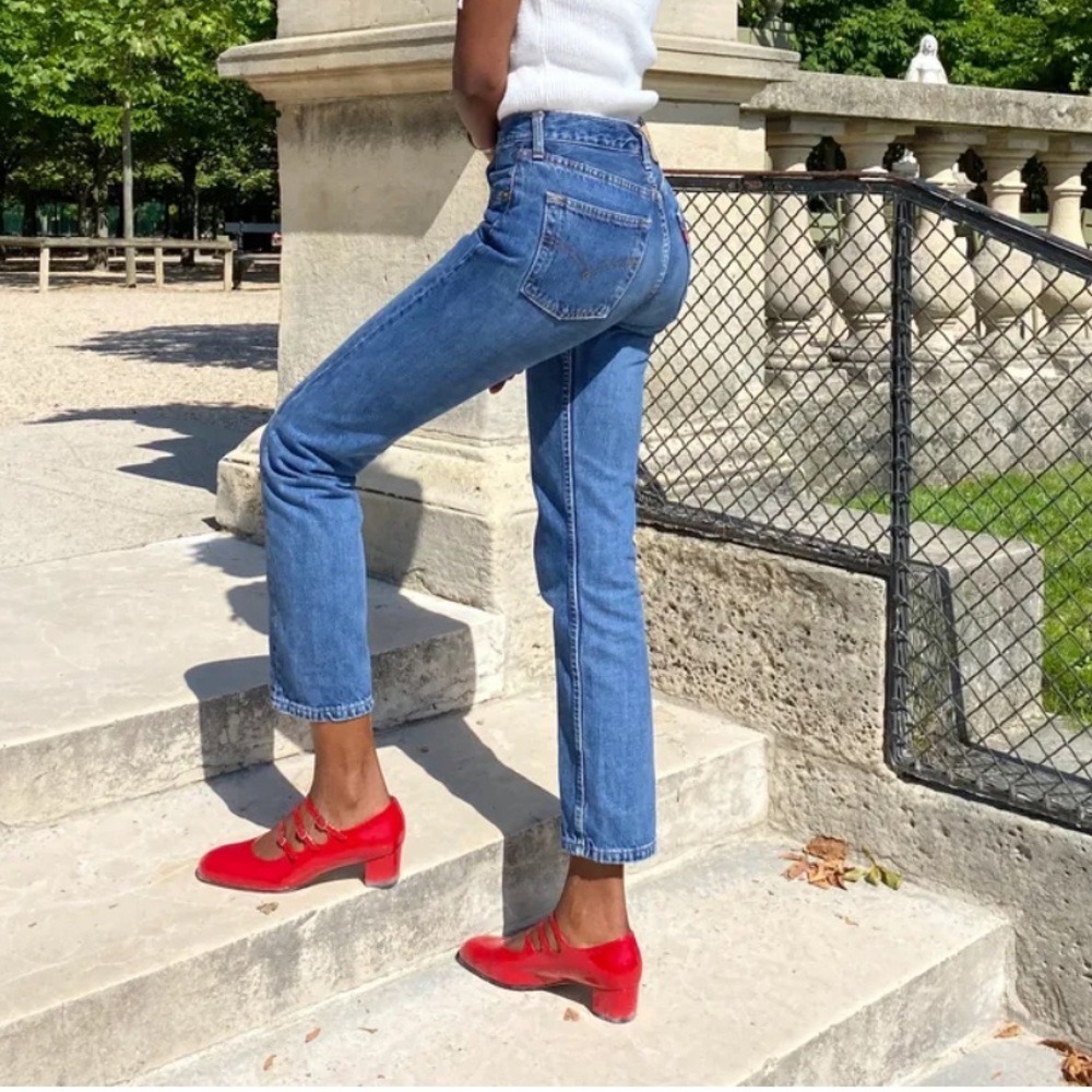 Levi's 501 Straight Leg Blue Jeans